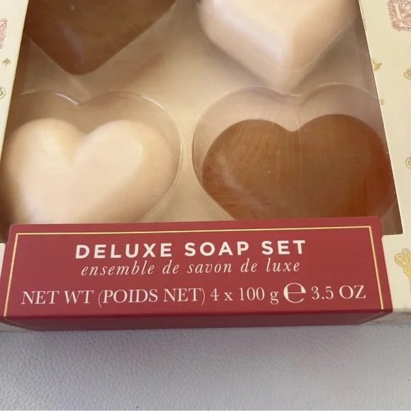 Crabtree & Evelyn Heart Soap Gift Set - Pink & Brown - Picture 8 of 8